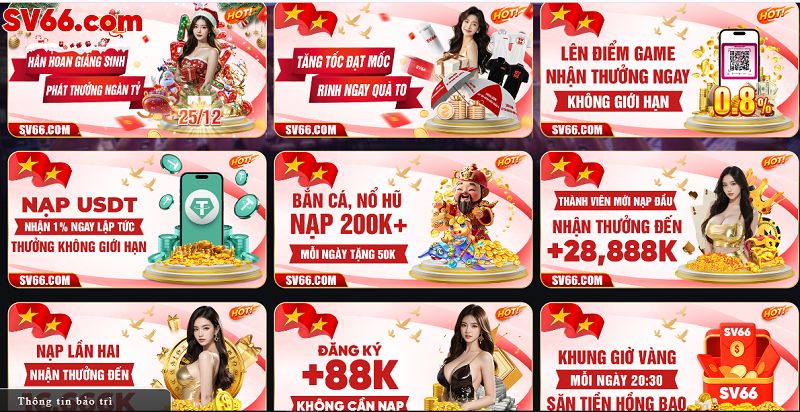 SV66 164 Ngập tràn deal khủng tại khuyến mãi SV66