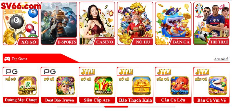 SV66 165 Kho tàng game đẳng cấp chỉ có tại SV66