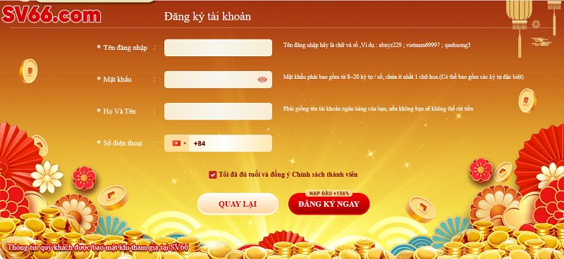 SV66 167 Đăng ký tài khoản và cá cược siêu nhanh tại SV66